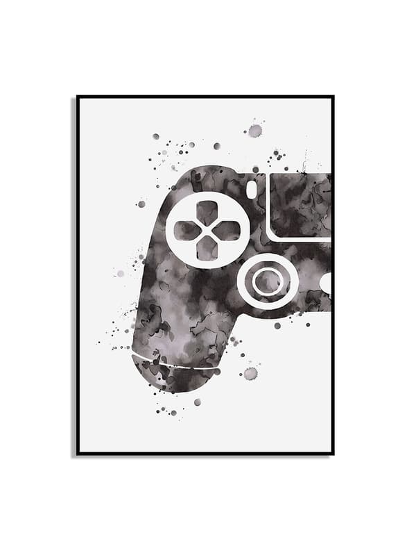 Plakat – Spillplakater / Svart trådløs joystick / 01