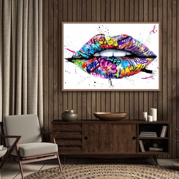 Plakat – Gategrafitti / Lepper – Kyss