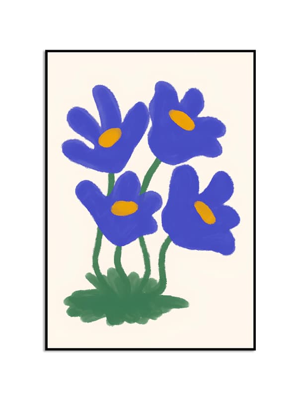 Plakat – Farverige blomster
