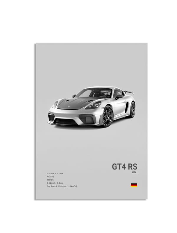 Juliste – Luksusurheiluauto / GT4 RS