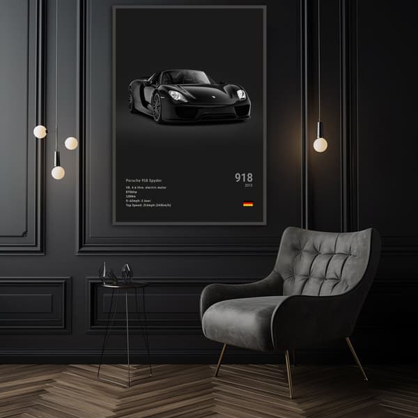 Juliste – Luksusurheiluauto / 918