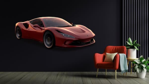 Veggklistremerke – Ferrari / Rød / 02