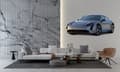 Miniatyrbilde 1 av 3: Veggklistremerke – Porsche / Grå