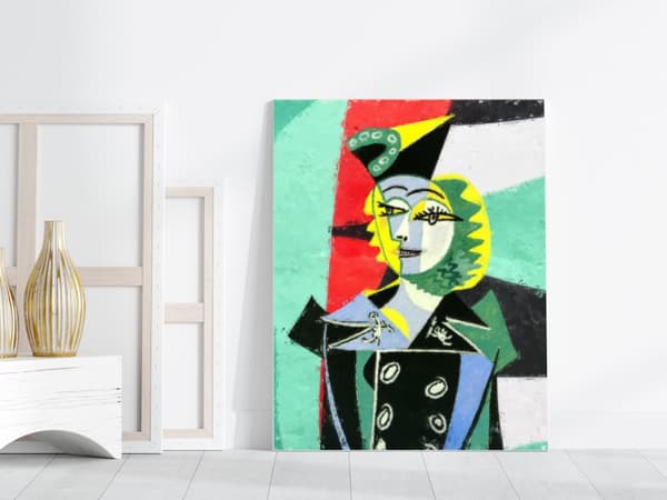 Plakat – Picassos kubistiske kunst / Portræt af Nusch Éluard