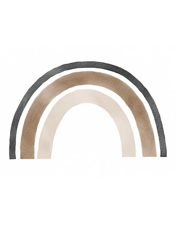 Plakat – Regnbue / Boho / Brun