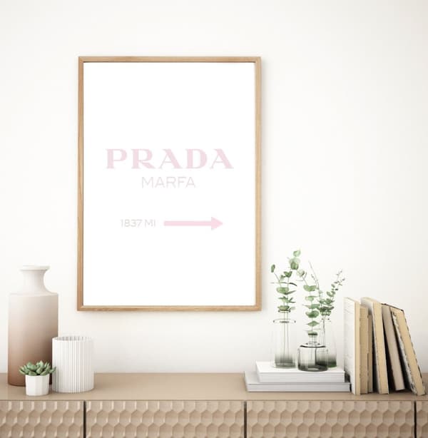 Juliste – PRADA / Vaaleanpunainen