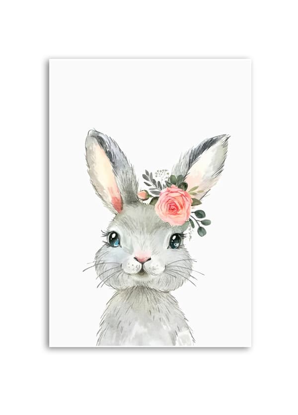 Poster – Blomst-Øret Kanin: En Forårshilse