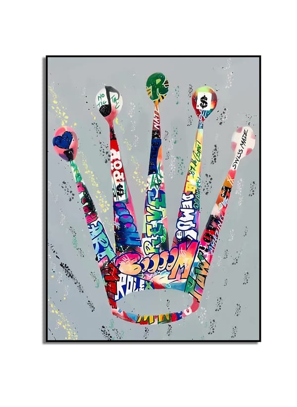 Plakat – Krone / Abstrakt kunst / 02