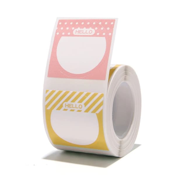 NIIMBOT Etikettklistremerker B1 / B21 / B3-serien 31 x 31 mm / 220 stk / Hallo etikettdesign (FLERFARGET)