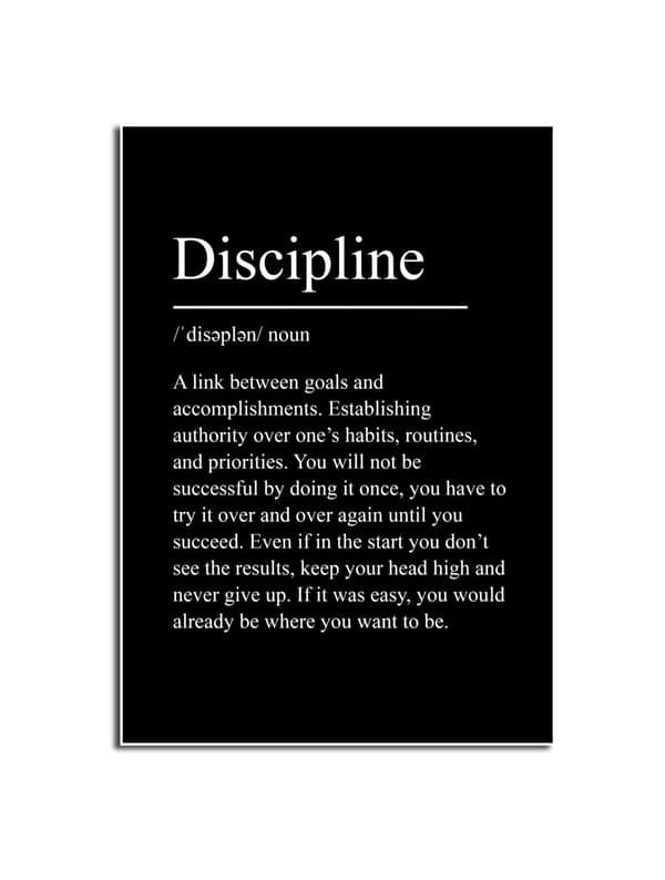 Affisch – Discipline