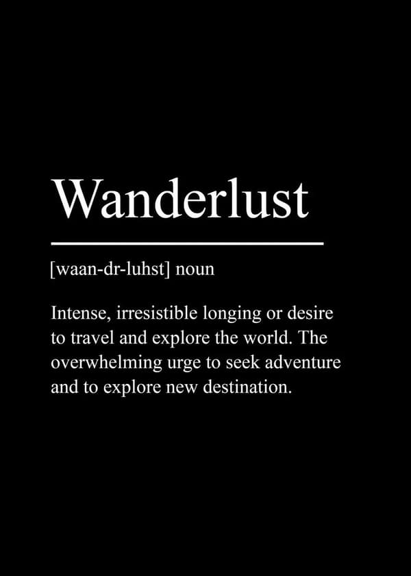 Juliste – Wanderlust