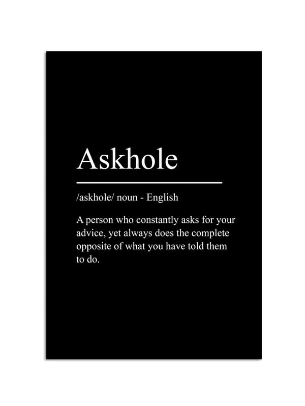 Plakat – Askhole