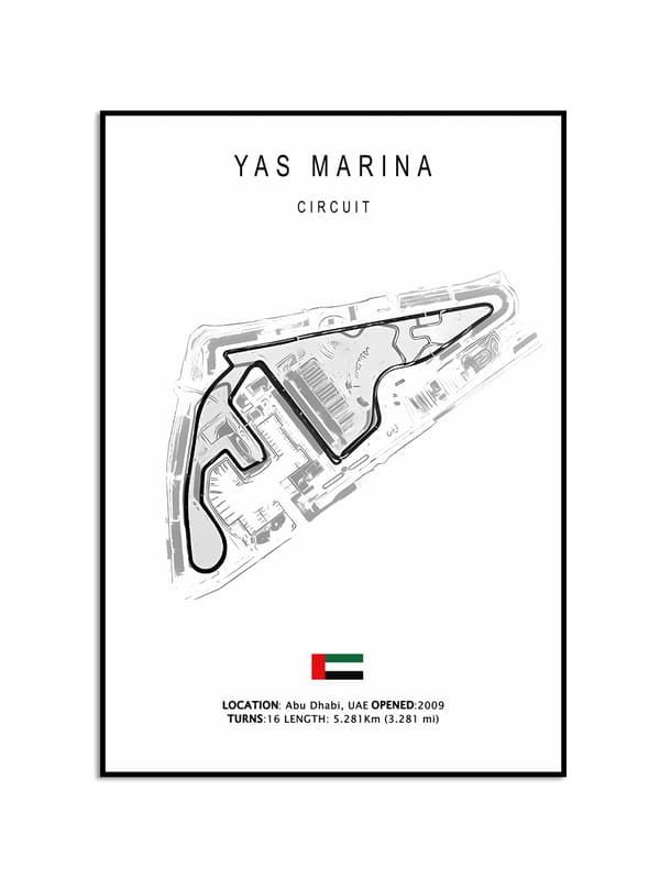 Affisch – YAS MARINA / CIRCUIT