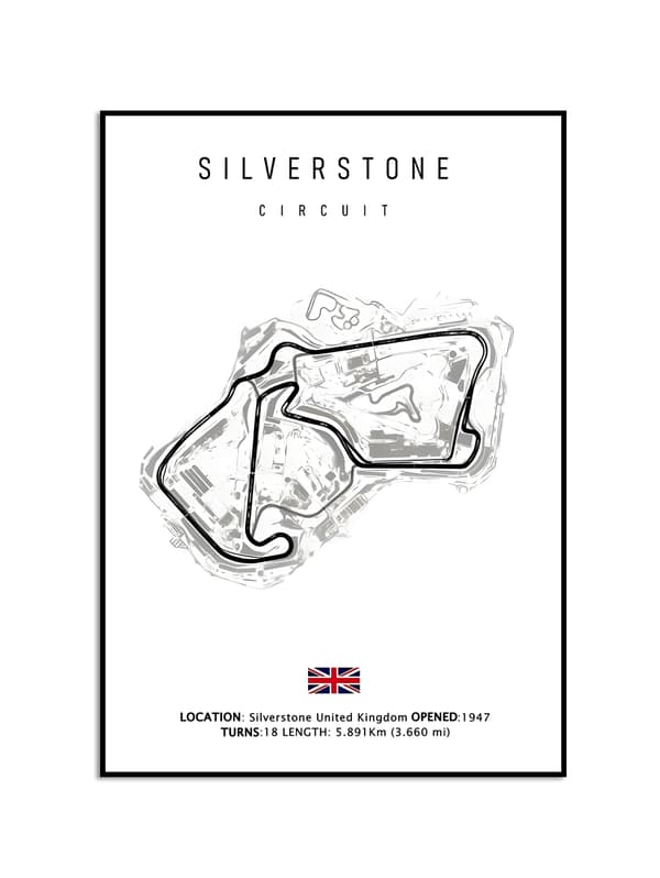 Plakat – SILVERSTONE / CIRCUIT