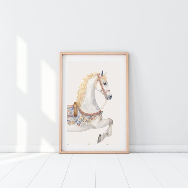 Elegant Hestekunst Plakat