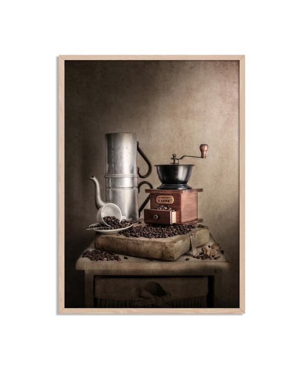 Vintage Kaffekværn Plakat