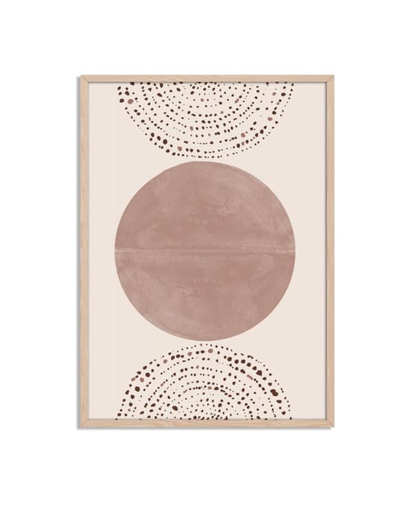 Minimalistisk Abstrakt Sirkel Plakat