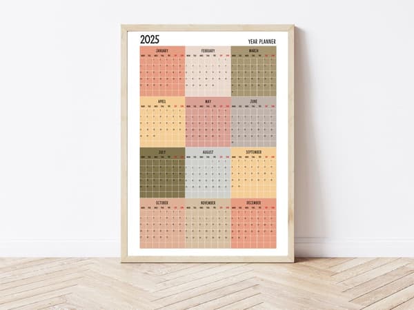 2025 Årsplanner Plakat