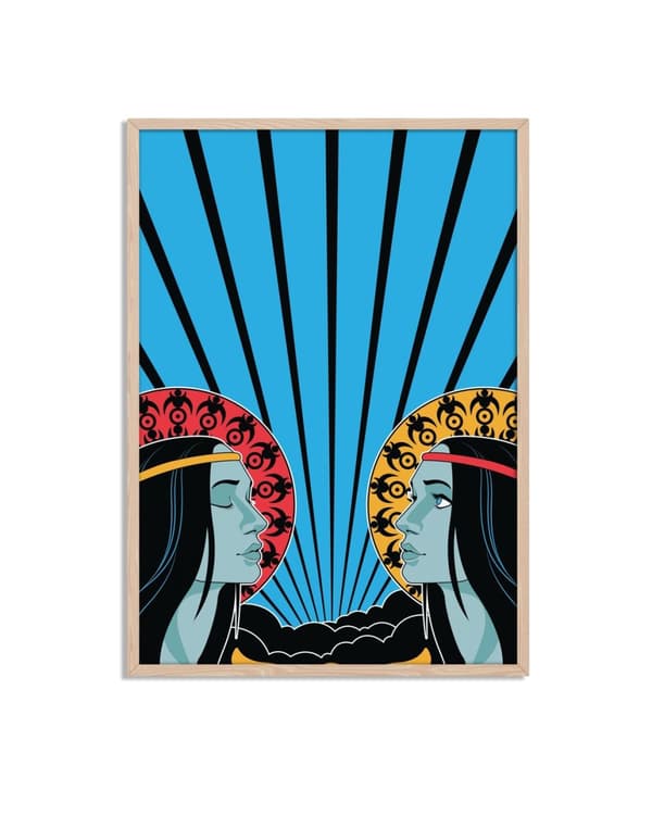 Abstrakt Dualitet Plakat