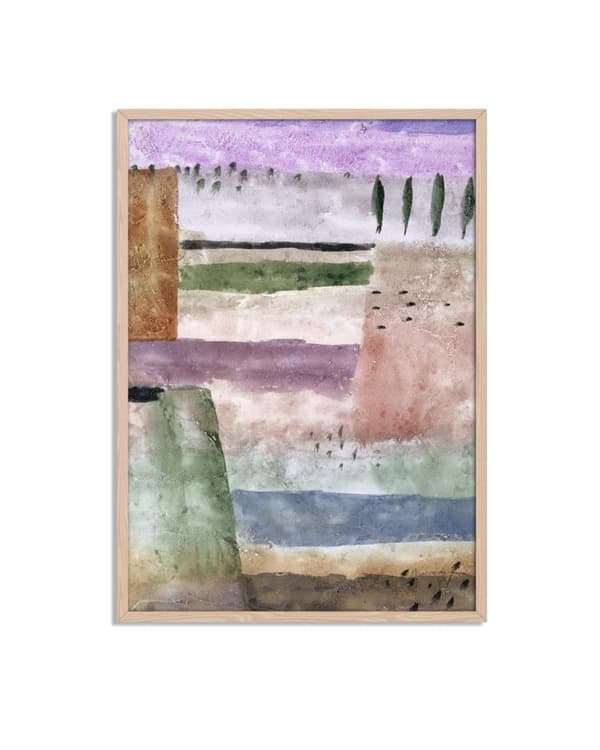 Abstrakt Pastellandskab Plakat