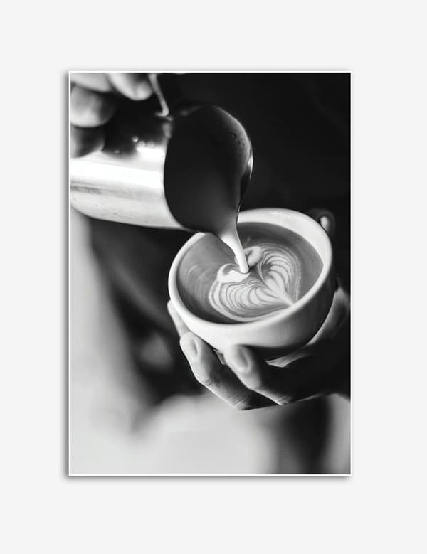 Latte Art Kaffeplakat