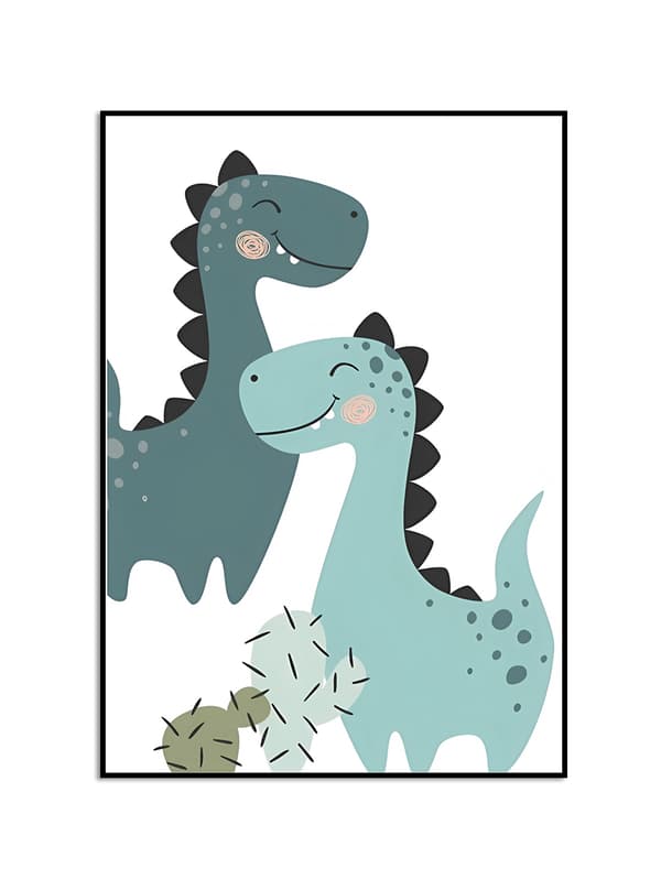 Glade Dinosaurvenner Plakat