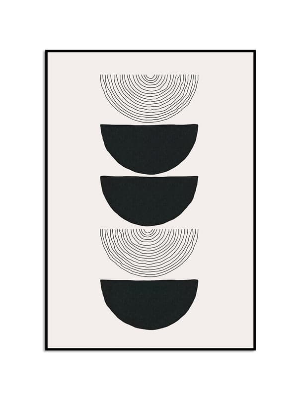 Abstrakte Geometriske Former Plakat