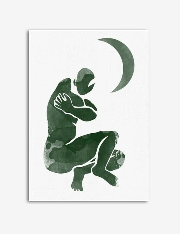 Crescent Moon Figure Affisch