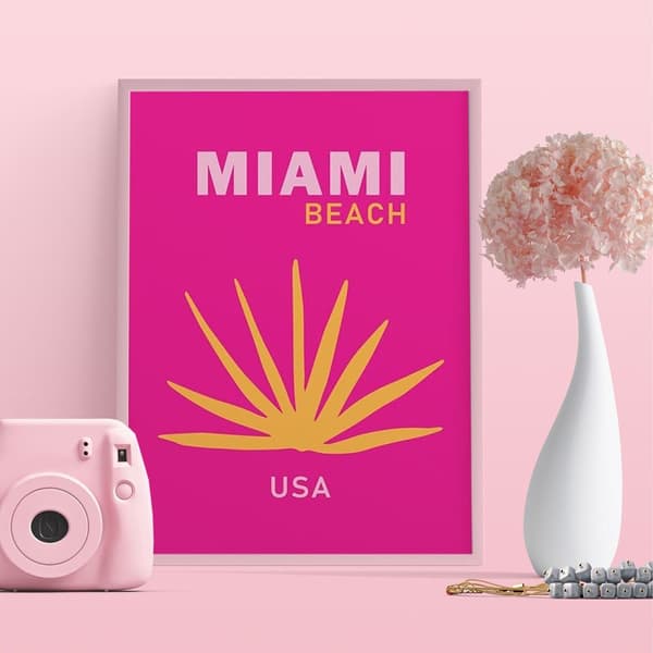 Miami Beach USA Plakat