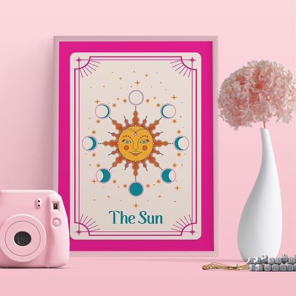 Solens tarotkortplakat