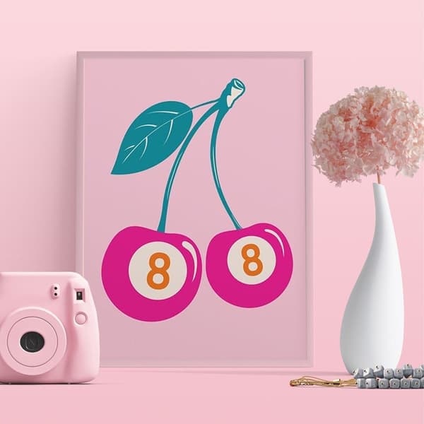 Kirsebærplakat med nummer 88