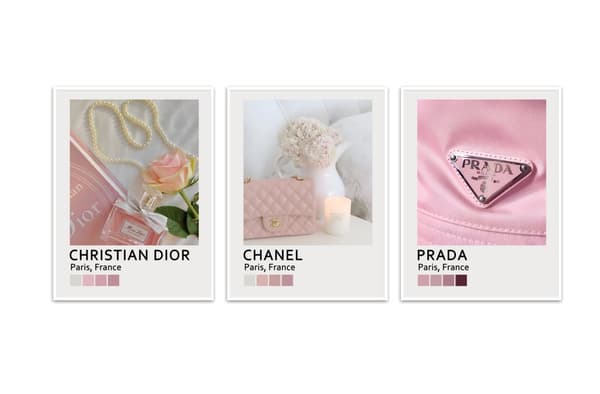 Christian Dior, Chanel, Prada Julisteet - 3 kpl