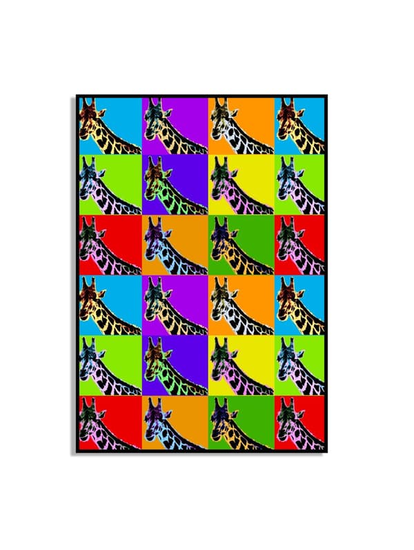 Pop Art Giraf Plakat