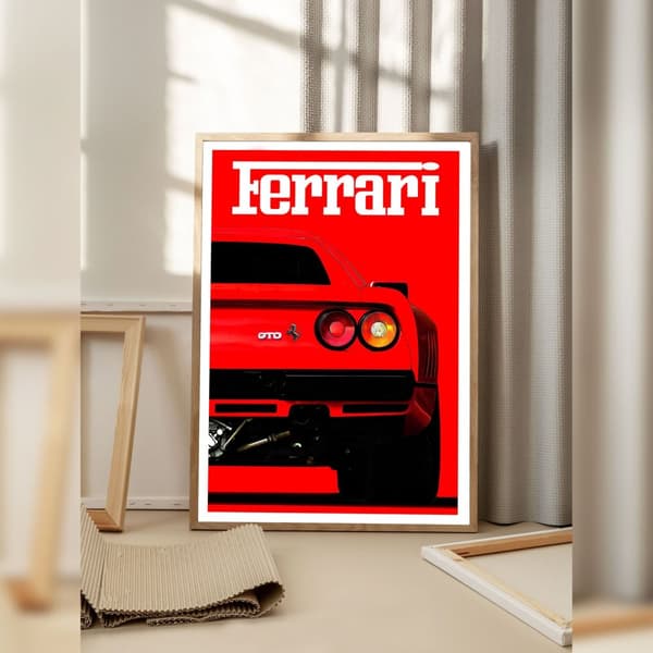 Ferrari Bagtibsposter