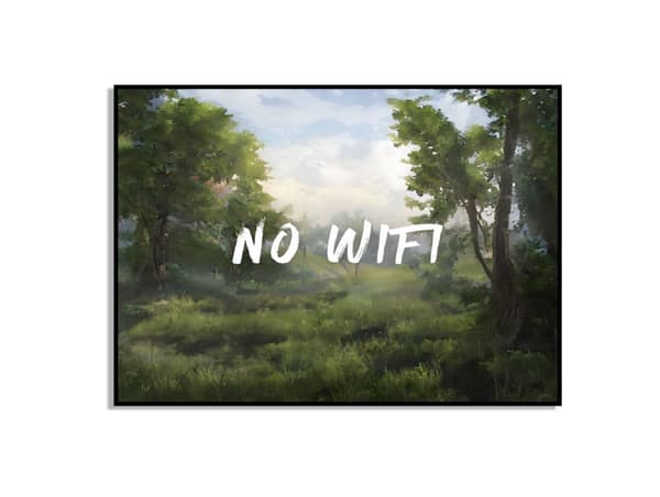 No WiFi Skog Poster
