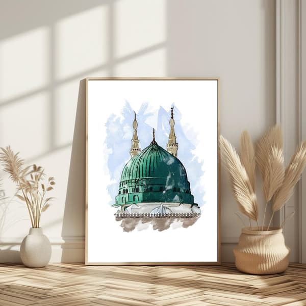 Moské Kuppelmaleri Plakat