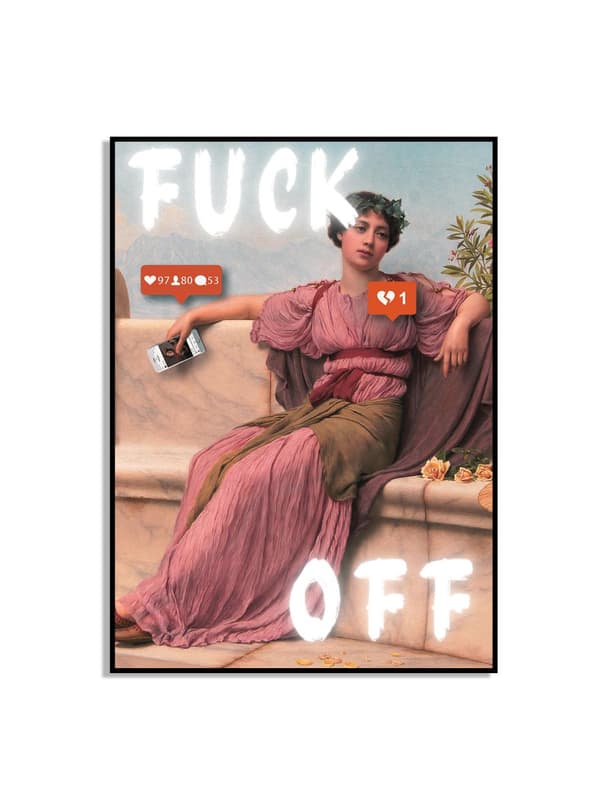 Klassisk kunstplakat med moderne vri