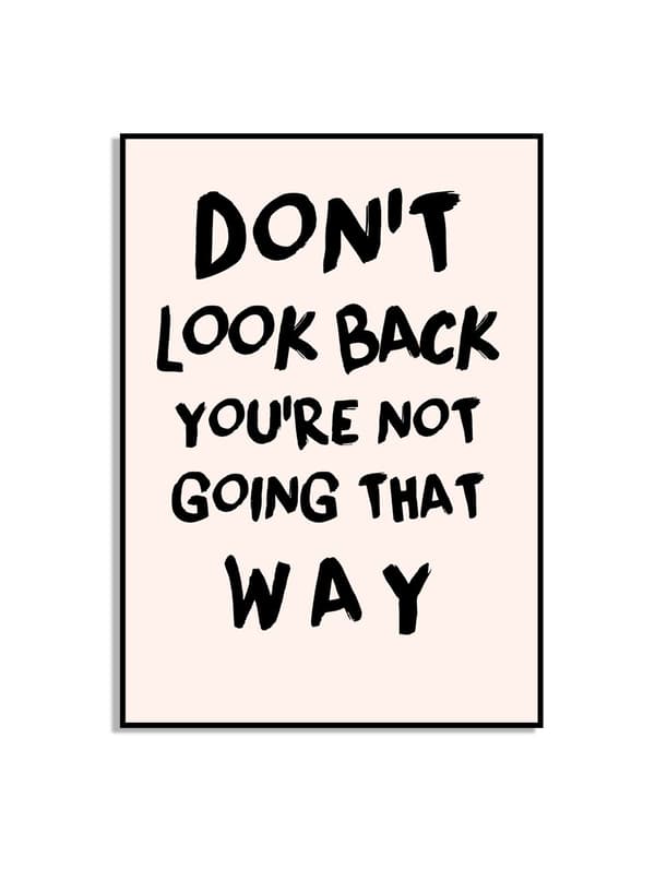 Inspirationscitat plakat