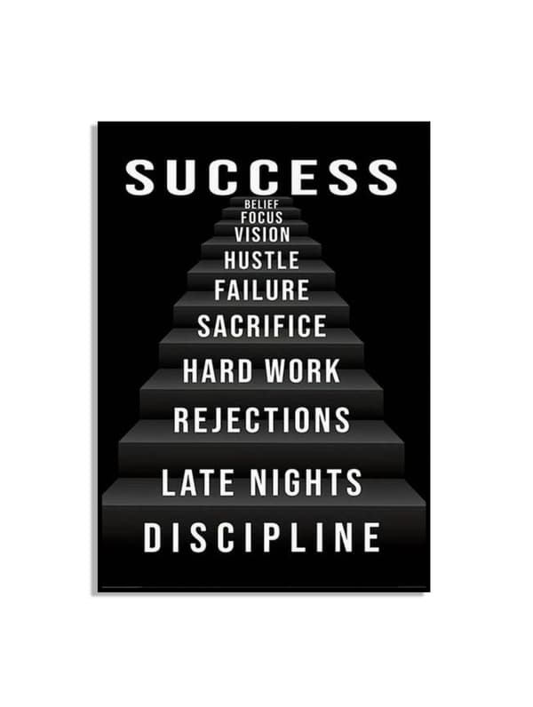 Success Inspirerende Vægplakat
