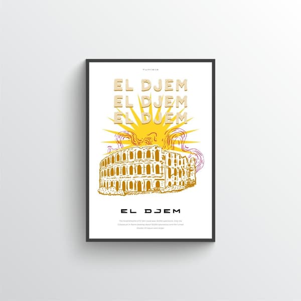 El Djem amfiteater plakat