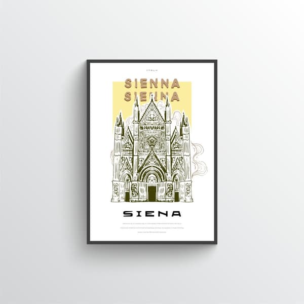 Siena Italien Affisch