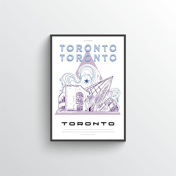Toronto by kunstverk plakat