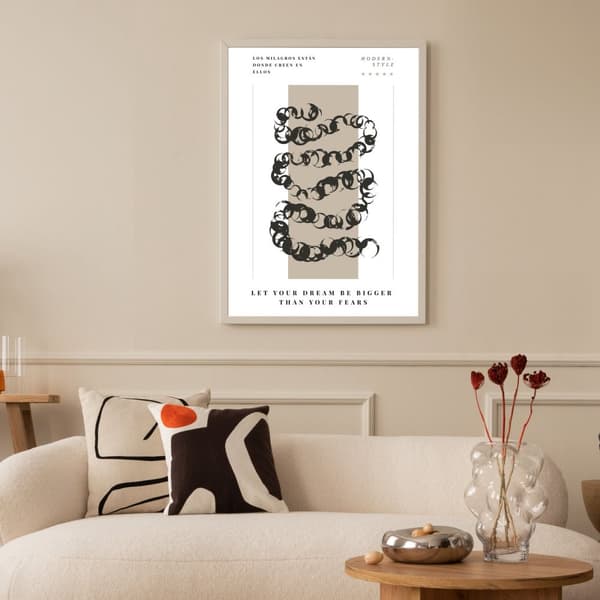 Inspirerende Moderne Kunst Citat Plakat