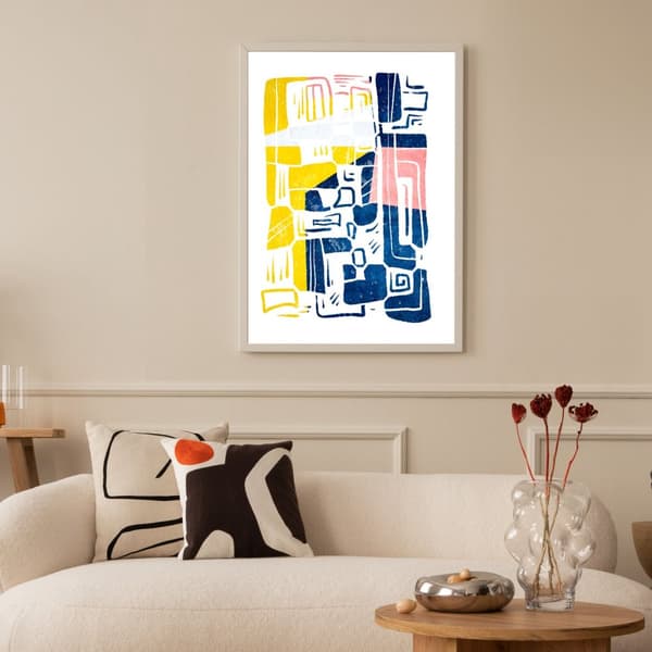 Abstrakt Geometrisk Kunstplakat