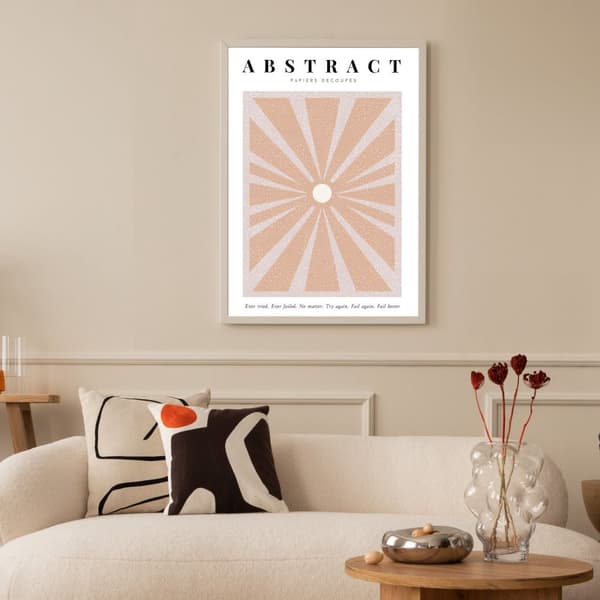 Abstrakt solstråle plakat