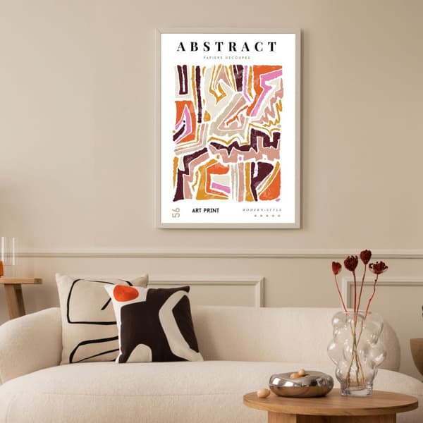 Abstrakt kunsttryk plakat