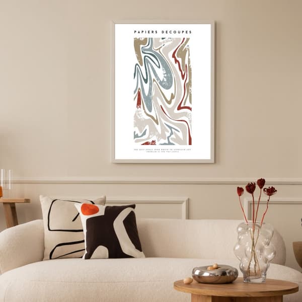 Abstrakt PAPIERS DECOUPES Väggposter