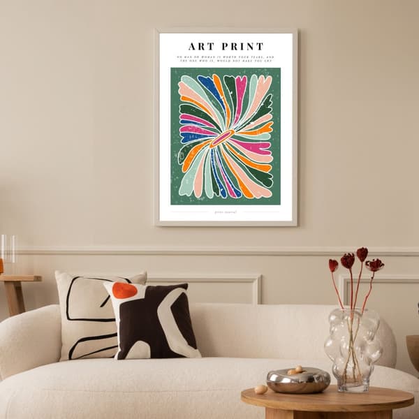 Abstrakt kunsttryk-plakat