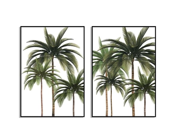 Palm Träd Poster - Set med 2
