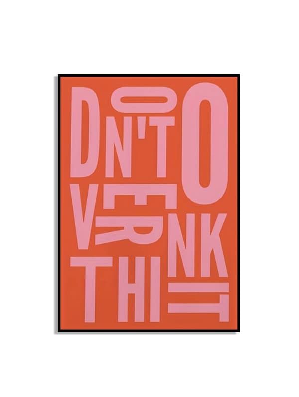 Moderni typografia seinäjuliste
